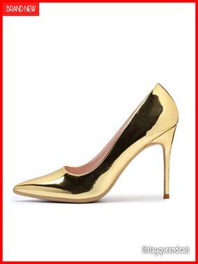 Women's Pointed Toe Stiletto High Heels 4 Inch Dress Pumps Party Wedding